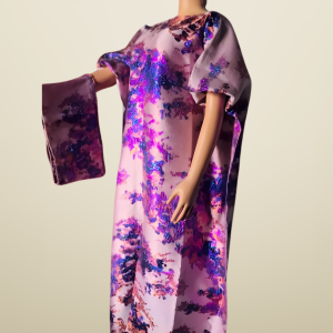 Damask bubu slit gown