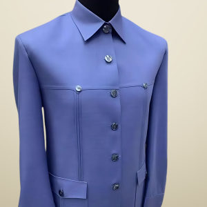 Lavender Elegance Contemporary Button-Down Tailored Jacket