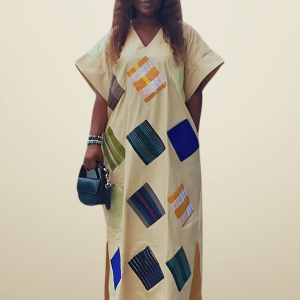 Patchwork Kaftan Dress