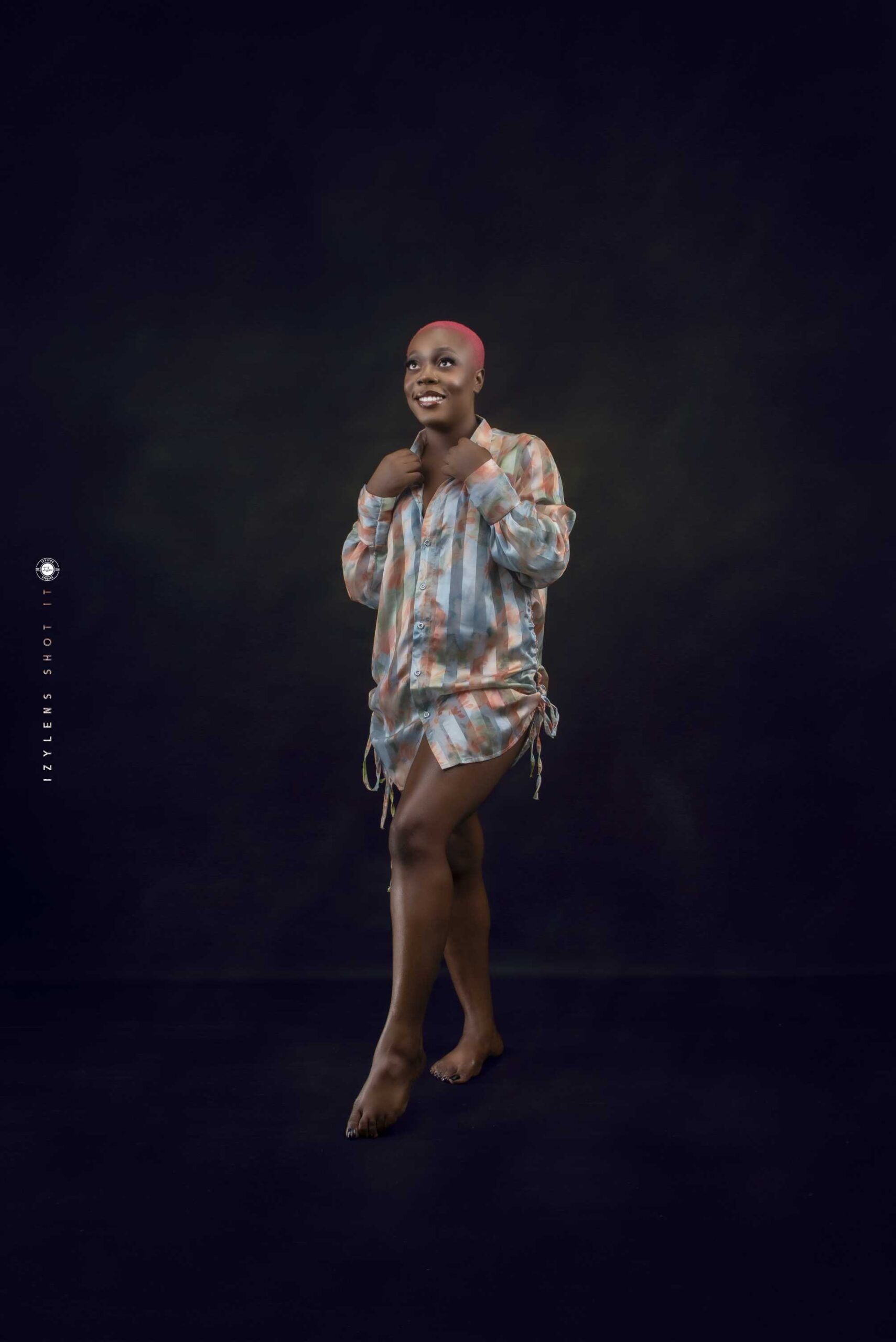 Oversized Tie-Side Shirt Dress - Image 2