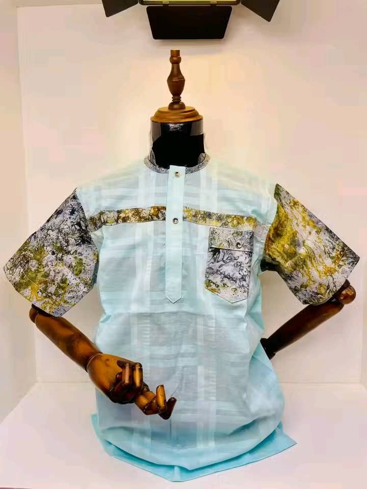 Modern African Print Mix Shirt